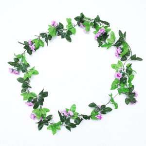 Guirlande de roses artificielles raffinées, 42 têtes, fleurs en soie rose et jaune, décoration de mariage, décoration murale, décoration intérieure - Product Image 5