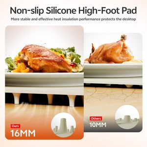 New Foldable Rectangle Silicone <b>Electric</b> <b>Heating</b> Warming Tray with Adjustable Temperature Eco-Friendly Design - Product Image 3