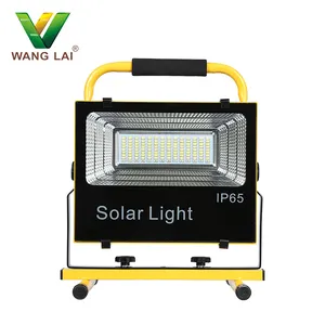 All in one integrated aluminum ip65 waterproof outdoor 50w 100w mini rechargeable portable led flood light