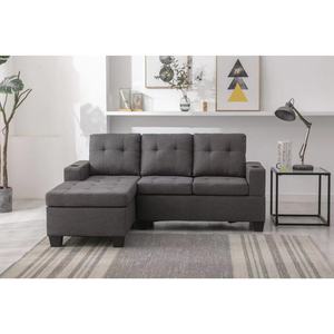 Sofá modular moderno de terciopelo para sala de estar, conjunto de sofá esquinero en forma de L, fabricante y proveedor de muebles, cama convertible - Product Image 3