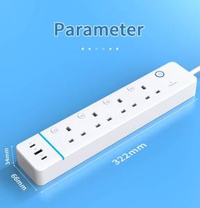 Thông minh Outlet Extender EU Anh Mỹ AU ổ cắm ZigBee Alexa tuya app điều khiển từ xa <span class=keywords><strong>Wifi</strong></span> thông minh <span class=keywords><strong>Power</strong></span> Strip - Product Image 1