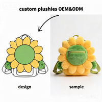 Sac en peluche personnalisé best-seller, forme d'animal 3D avec sangles réglables pour cadeau de Noël ou d'anniversaire