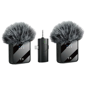 Microphone Lavalier Sans Fil 3-en-1 F11 avec Réduction de Bruit pour Vlog, Diffusion en Direct et Enregistrement Vidéo <span class=keywords><strong>sur</strong></span> <span class=keywords><strong>Smartphone</strong></span> - Product Image 2
