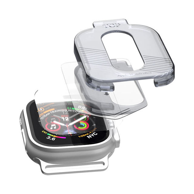 HD Clear Tempered Glass Smartwatch Screen Protector for Apple Watch Ultra S9 S8 SE 49mm 45mm 42mm 38mm Easy Install Dust-Free