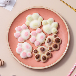Moule à glaçons en silicone Patte de chat, 4 cavités, qualité alimentaire, réutilisable, pour boissons, chocolat, aliments pour bébés et savon - Product Image 4