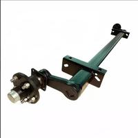 Nouveau kit d'essieu ZHONGXING de type américain 7K 7000lbs, suspension à bras oscillant à ressorts à lames à double œil 8 trous pour remorque robuste