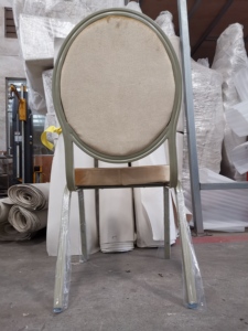 Estilo marroquí Popular al por mayor de hierro metálico apilable boda evento Hotel muebles comedor banquete salón silla - Product Image 3