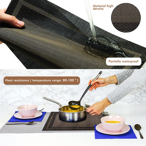 古典的なスタイル<span class=keywords><strong>PVC</strong></span>織りコースター抗菌カビ防止プレースマット滑り止め西洋食品マット断熱テーブルマット - Product Image 3