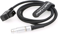 Flexibles Anton D-TAP 2-Pin-Stecker-Winkelstromkabel für Teradek ARRI RED Kamera SmallHD Paralinx Preston Transvideo