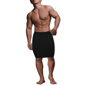 Pyjama Homme Noir Uni en Modal Écologique – Pantalon de Nuit Confortable Sans Besoin de Retirer les Sous-vêtements – Jupe-Pantalon - Product Image 4