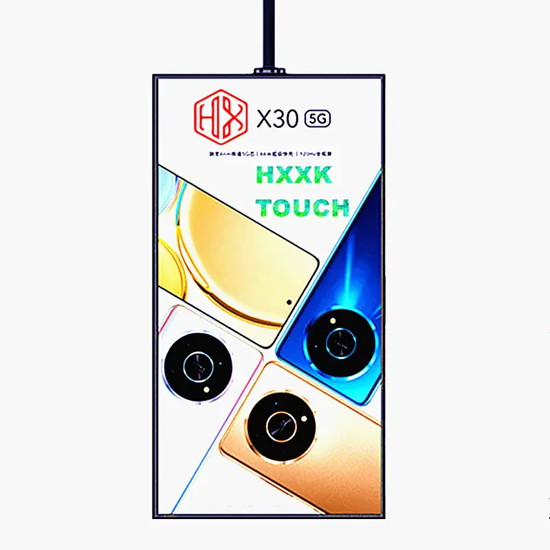 Hxxk treo màn hình LCD đôi bên kỹ thuật số biển LCD cửa hàng bán lẻ windowdouble bên cửa sổ hiển thị dọc trần gắn