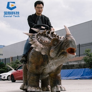 Productos Para <span class=keywords><strong>Parque</strong></span> De <span class=keywords><strong>Animales</strong></span> Al Aire Libre Coche De Dinosaurio Animatrónico Andante Para Montar En Venta - Product Image 4