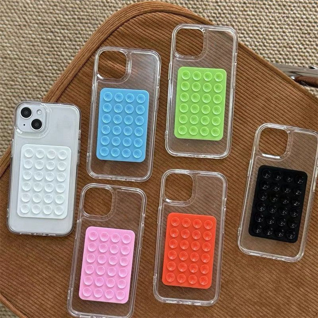 Mobile Phone Accessories Silicone Suction Phone Case Adhesive Mount Cellphone case Compatible Hands Free Mobile Accessory Holder