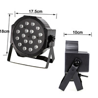Contrôleur DMX de scène RGB 18 led, lumière de fête dj Par