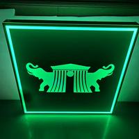 Panneau de bienvenue numérique LED contrôlé par application PlexiWood OEM Club Miami Beach, panneau lumineux néon acrylique VIP Joyeux Anniversaire