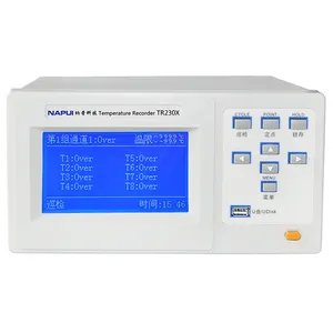 Gravador de dados de alarme de valor do limite, tr230x tela lcd, multi canais, temperatura superior e menor