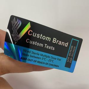 Tùy chỉnh in ấn không thấm nước dán ba chiều 10ml lọ nhãn cho bao bì dược phẩm - Product Image 3