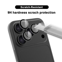 Protector de Lente de Cámara Antirrayas de Vidrio Templado para iPhone 18 Pro, Protector de Pantalla Individual 9H Compatible con Fundas
