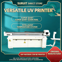 Nouvelle machine d'impression numérique à plat UV automatique 1613 pour portes en verre, avec relief 3D, art minimaliste, cadre noir et encre foil