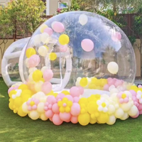 Tente Gonflable Claire Événementielle à 360 Degrés 3m 4 Mètres 5m, Boîte de Nuit Bulle Lumineuse pour Fête