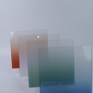 Vidrio Cerámico con Degradado de Color, Vidrio Decorativo Translúcido con Impresión Degradada para Paredes Divisorias Interiores y Edificios - Product Image 4