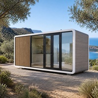 Magnifique maison préfabriquée modulaire de 20, 30 ou 40 pieds, luxueuse et complète, type cabane conteneur, avec 1 salle de bain et 1 chambre.