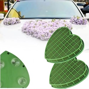 Mousse florale personnalisée, absorption d'eau, boue florale verte <span class=keywords><strong>pour</strong></span> fleurs artificielles et vivantes, <span class=keywords><strong>décoration</strong></span> de <span class=keywords><strong>voiture</strong></span> de <span class=keywords><strong>mariage</strong></span> en forme de cœur - Product Image 4