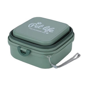 Tigela de água dobrável para cães, tigela portátil para cães para viajar, alimento para animais de estimação 2 em 1 e alimentador de água-Tigelas para cães de viagem com tampa - Product Image 1