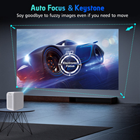 Wupro/OEM proyektor LED portabel cerdas Android Mini 2023 P Full HD Home Theater luar ruangan 3D 4K terbaru 1080
