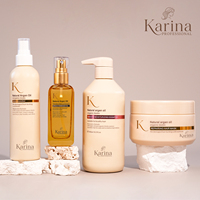 Masker Rambut Minyak Argan OEM untuk Rambut Kering Formula Perawatan Intensif Anti Frizz Kondisioner Mendalam OEM Label Pribadi Masker Rambut Biotin