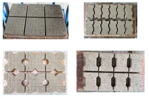QTJ4-25D Otomatis Blok Berongga Beton/Harga Mesin Pembuat Batu Bata/Mesin Pembuat Blok Pengunci Semen Batu Harimau