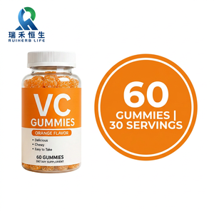 Gummies à mâcher naturelles de qualité supérieure VC 100mg Vitamine C Faible teneur en sucre Faible teneur en sodium Faible teneur en calories Certifiées Halal Complément personnalisable - Product Image 6