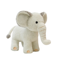 Peluche d'éléphant en coton PP, rembourrage en polyester, coussin réconfortant, compagnon de sommeil, 31-50cm