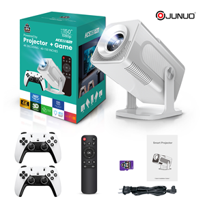 JUNUO Mejor Calidad <span class=keywords><strong>Gamer</strong></span> Projecteur con Controlador de Juego Soporte 4K <span class=keywords><strong>Proyector</strong></span> Portátil 1080 Juego 450 Lúmenes <span class=keywords><strong>Proyector</strong></span> Inteligente - Product Image 6