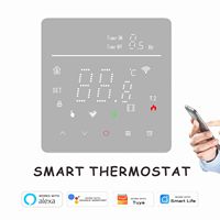 Termostato Eléctrico para Calefacción por Suelo Radiante, Controlador Digital de Temperatura Ambiente, Termostato Programable de Pared