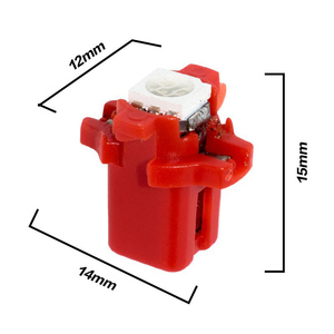 T5 B8.5 B8.5D b8.5d t5 1SMD 5050 एलईडी कार लाइट साधन रोशनी का नेतृत्व किया 1smd बल्ब गेज डैशबोर्ड साइड आंतरिक दीपक - Product Image 2