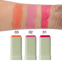 Nouveau label privé crème minérale Blush bâton rosée naturel soyeux lisse rouge rose orange couleur pour le visage
