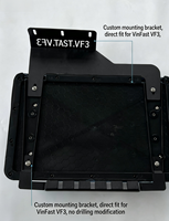 Boîte de rangement latérale rigide verrouillable style Mecha 4x4 pour VinFast FADIL, support de montage personnalisé sans perçage, finition haute brillance
