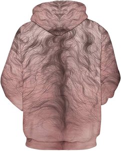 Fitspi all'ingrosso uomo Cool felpa con cappuccio stampata 3d maglione Unisex Galaxy- Wolf felpa Dropshipping per - Product Image 2