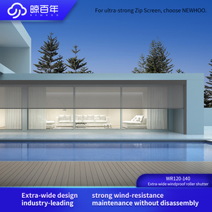 <span class=keywords><strong>Persianas</strong></span> Exteriores Súper Anchas WR120-140, Sistema de Riel de Aluminio de Alta Resistencia, <span class=keywords><strong>Persianas</strong></span> Motorizadas de Uso Comercial para Patio - Product Image 2
