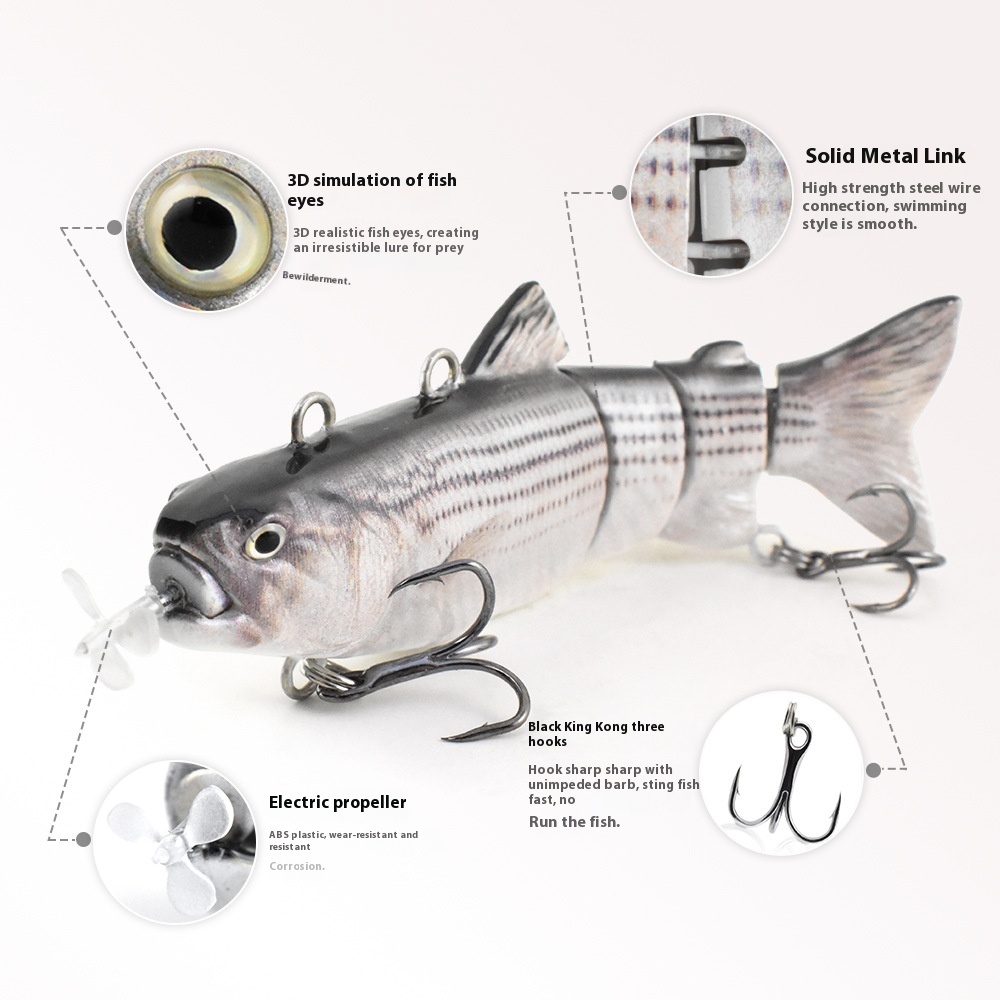 automatic fishing lure Abziyat Robotic Swimming Bait 3.5" USB Rechargeable LED Light Swimbait Electric Bait Lifelike Fish Fishing Tackle (3.5'' Swimming Bait-A) : Sports & Outdoors jointed swimbait mimics natural fish movement 130mm 35g Automatic Swimming Electronic