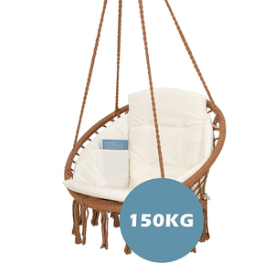 Columpio bohemio moderno con cojín para jardín, <span class=keywords><strong>patio</strong></span>, cuerda colgante, hamaca para acampar al aire libre, para <span class=keywords><strong>patio</strong></span>, dormitorio, parque, escuela - Product Image 3