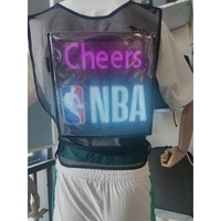 Connexion sans fil programmable dynamique App Led écran d'animation affichage Flexible Led publicité gilet avec veste portable