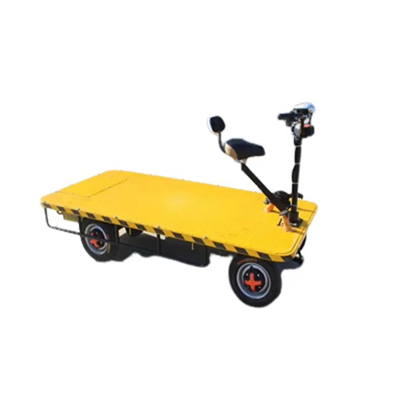 Electric Flatbed Transportation Trolley Railroad Construction Flatbed Truck Four-wheeled electric truck