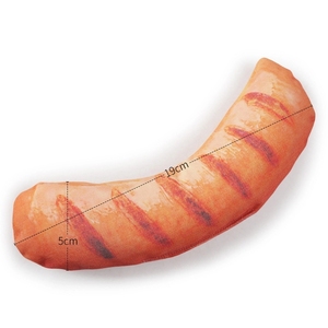 Jouet créatif pour chiot en peluche écologique anti-morsure, simulation de légume, en forme de couteau à viande, jouet à mâcher couineur pour chien - Product Image 4