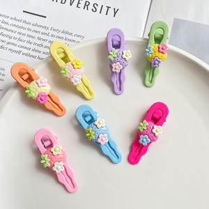 Fanyue personnalisé <span class=keywords><strong>pas</strong></span> <span class=keywords><strong>cher</strong></span> 6cm fraise fleur bébé filles pince à cheveux poignée de cheveux pour enfants 2025 - Product Image 2