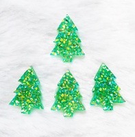 17x23mm Vert Transparent Arbre De Noël Colle sur Vêtement et Flatback Strass Colle sur Boucle D'oreille Comme Décoration Vente Chaude