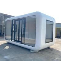 Maison conteneur pliable en acier, type Apple Cabin, pour hôtel, entrepôt, bureau ou logement.