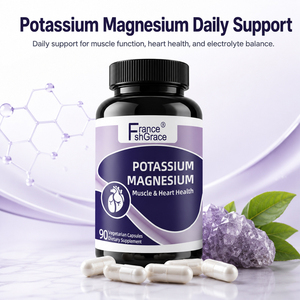 Complément de Vitamines Shecome de Haute Qualité, Potassium et Magnésium, Soutient la Santé Musculaire des Adultes, Capsules de Potassium et de Magnésium - Product Image 1