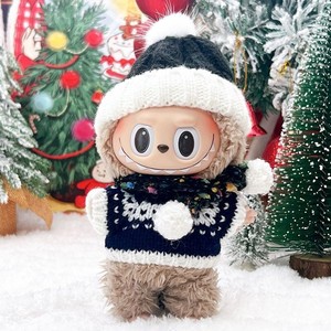 Ensemble de tenues de Noël pour poupées en vinyle, pulls en tricot, chapeaux, vêtements d'hiver pour poupées, version Q, unisexe, nouveaux accessoires - Product Image 3